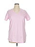 Woman Within 100% Cotton Pink Short Sleeve T-Shirt Size 14 - photo 1