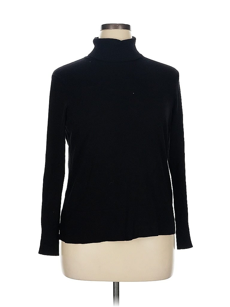 Cable & Gauge Black Turtleneck Sweater Size XL - photo 1
