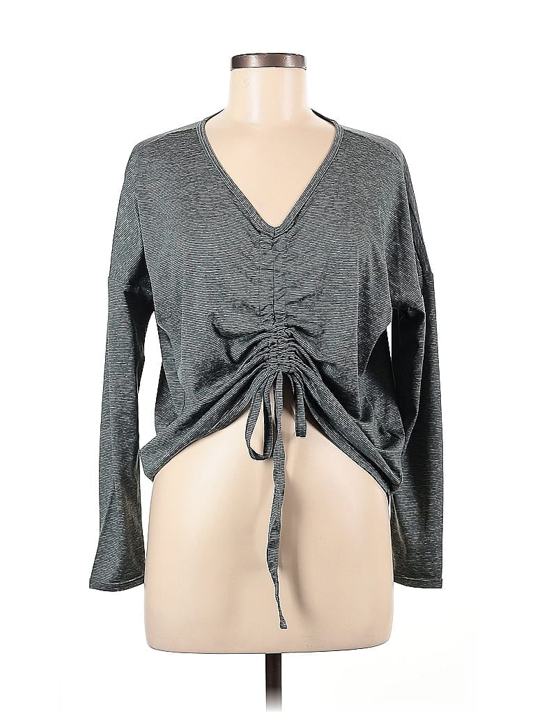 Pre-owned Z By Zella Long Sleeve T-shirt In Gray