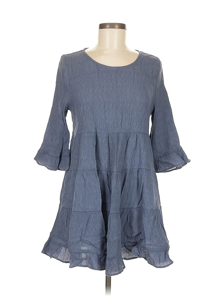 Pre-owned Doe & Rae Casual Dress In Gray