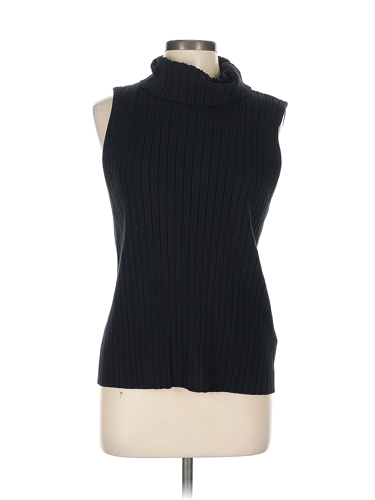 Soft Surroundings Black Sleeveless Top Size L