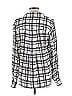 Marissa Webb 100% Silk Silver White Long Sleeve Silk Top Size L - photo 2