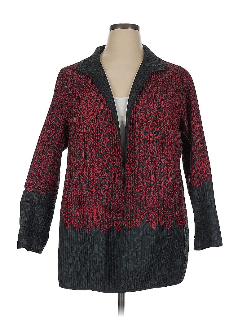Catherines 100% Polyester Red Jacket Size 0X - photo 1