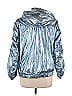 Robert Rodriguez 100% Nylon Metallic Silver Raincoat Size L - photo 2