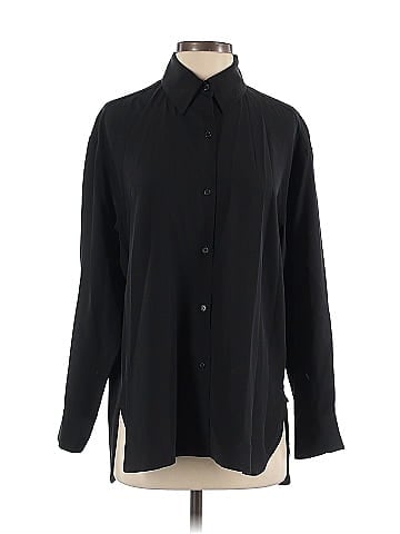 Nili Lotan Long Sleeve Silk Top (view 1)