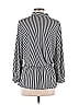 Ann Taylor Stripes Silver Long Sleeve Blouse Size S - photo 2