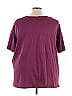 Woman Within 100% Cotton Burgundy Short Sleeve T-Shirt Size 30 - photo 2