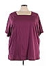 Woman Within 100% Cotton Burgundy Short Sleeve T-Shirt Size 30 - photo 1