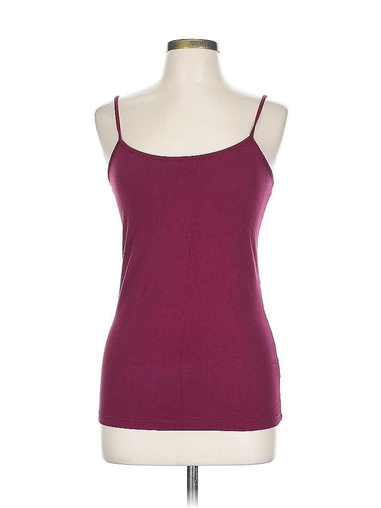 Pre-owned No Boundaries Tank Top Burgundy Strapless Neckline Tops