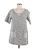 Meadows Gray Ivory Short Sleeve Top Size M - photo 1