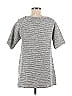 Meadows Gray Ivory Short Sleeve Top Size M - photo 2