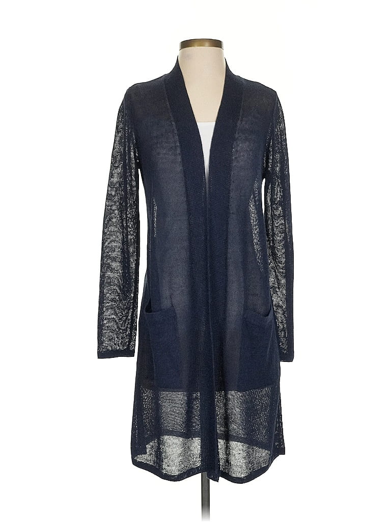 Pre-owned Jjill Kimono In Blue