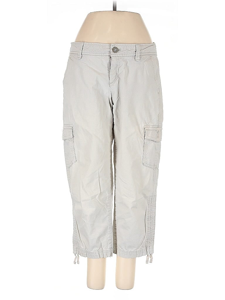 Pre-owned Eddie Bauer Cargo Pants In White