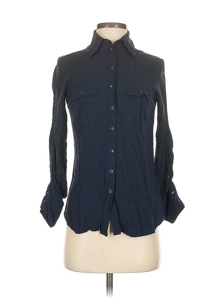 Pre-owned Esprit Long Sleeve Blouse In Blue