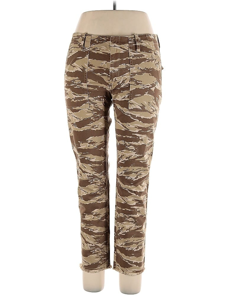 Nili Lotan Camo Brown Cargo Pants Size 10 - photo 1