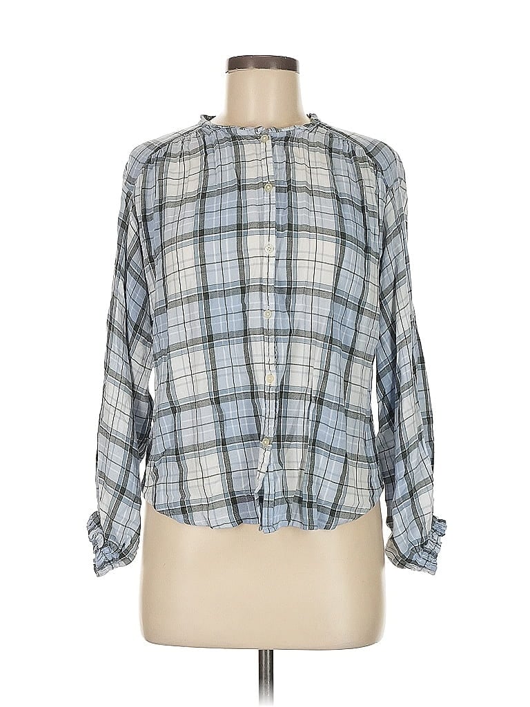 Click to view more detailed imagery on our partner's website Pre-owned Ann Taylor Loft Long Sleeve Blouse In Blue