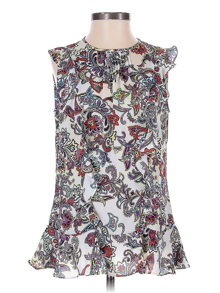 Pre-owned Banana Republic Sleeveless Blouse In White