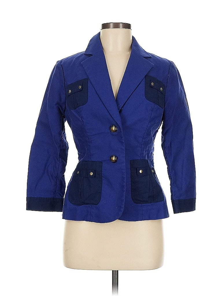 Pre-owned Cabi Blazer Jacket In Blue