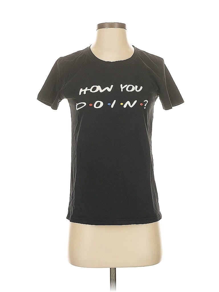 Pre-owned Assorted Brands Short Sleeve T-shirt In Black