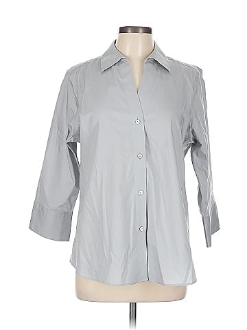 Foxcroft 3/4 Sleeve Button-Down Shirt (view 1)
