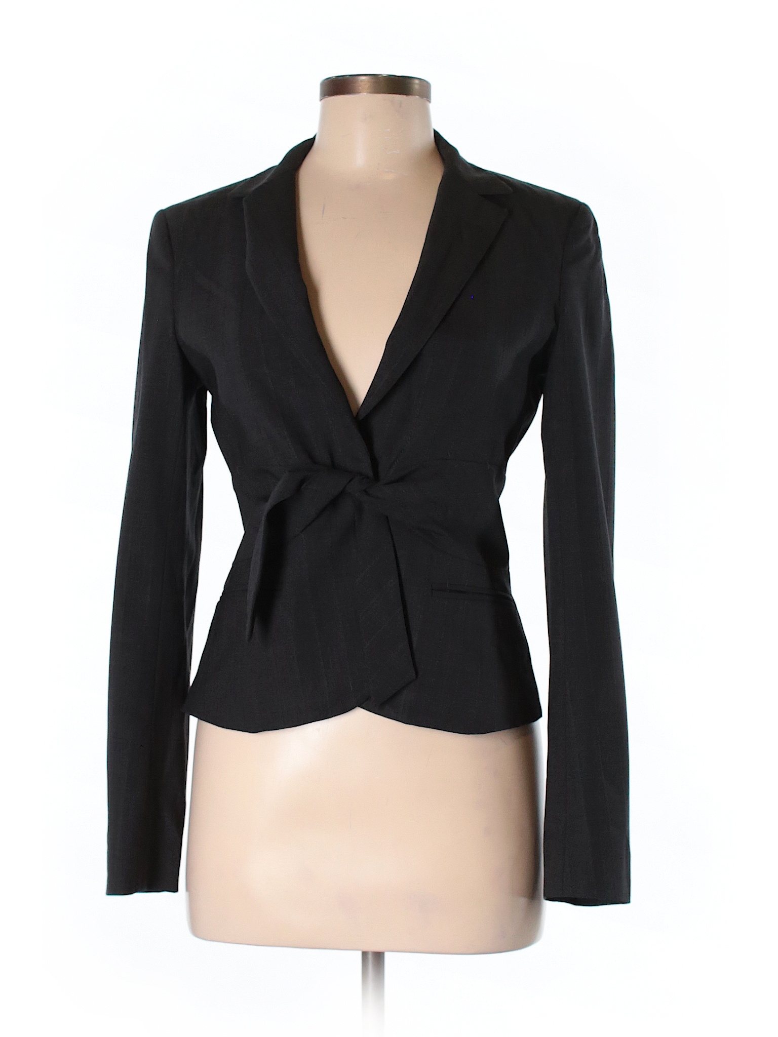 Theory Solid Black Wool Blazer Size 6 - 80% off | thredUP