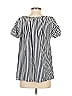 MARK D. SIKES 100% Cotton Black Short Sleeve Blouse Size 0 - photo 2