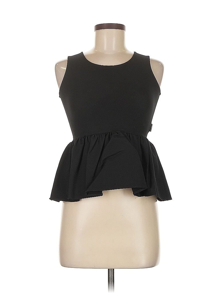 Pre-owned Assorted Brands Sleeveless Blouse In Black