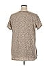 DG^2 by Diane Gilman Tweed Tan Short Sleeve T-Shirt Size 1X - photo 2