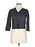 DKNY Gray 3/4 Sleeve Button-Down Shirt Size L - photo 1