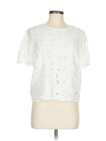 Equipment Short Sleeve Silk Top (view 1)