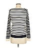 Allude 100% Virgin Wool Stripes Ivory Wool Pullover Sweater Size M - photo 2