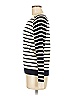 Allude 100% Virgin Wool Stripes Ivory Wool Pullover Sweater Size M - photo 5