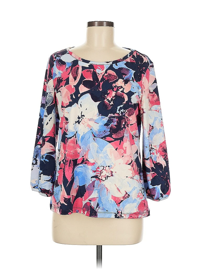 Click to view more detailed imagery on our partner's website Pre-owned Jones New York 3/4 Sleeve Blouse In Blue