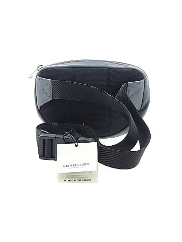 Burberry Econyl Logo Print Small Cannon Bum Bag Charcoal Grey (view 2)