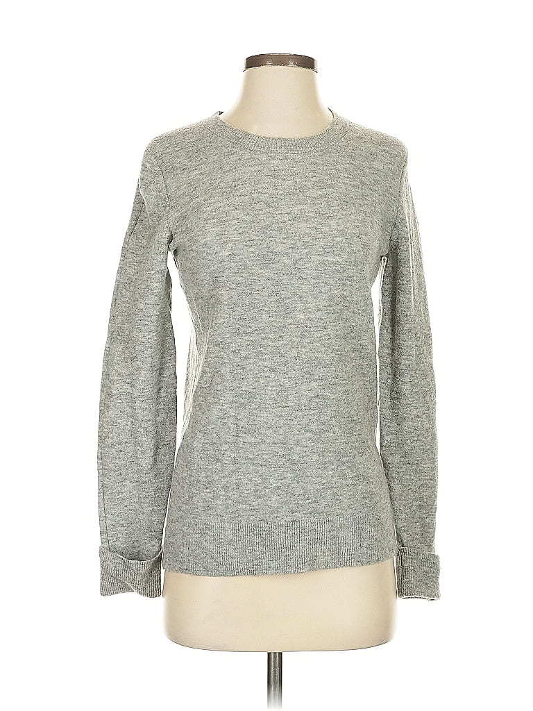Pre-owned Banana Republic Wool Pullover Sweater In Gray