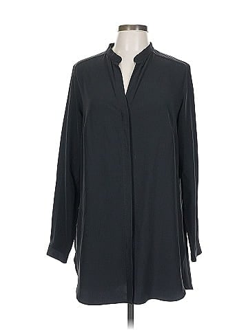 Akris Punto Long Sleeve Silk Top (view 1)