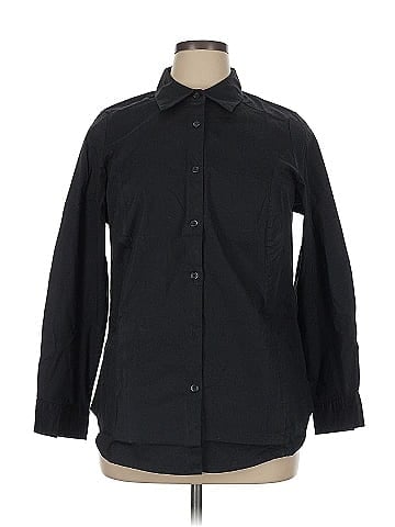 Jessica London Long Sleeve Button-Down Shirt (view 1)