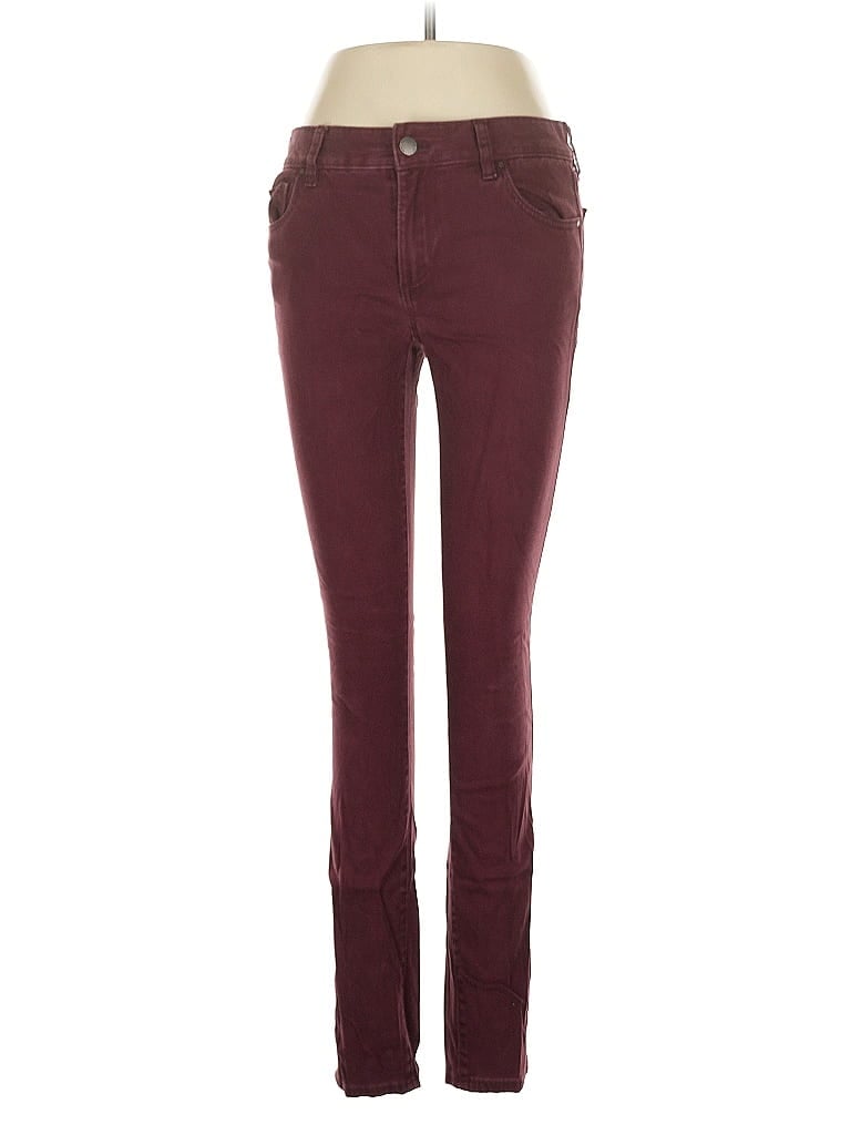 Pre-owned Ann Taylor Factory Casual Pants In Burgundy