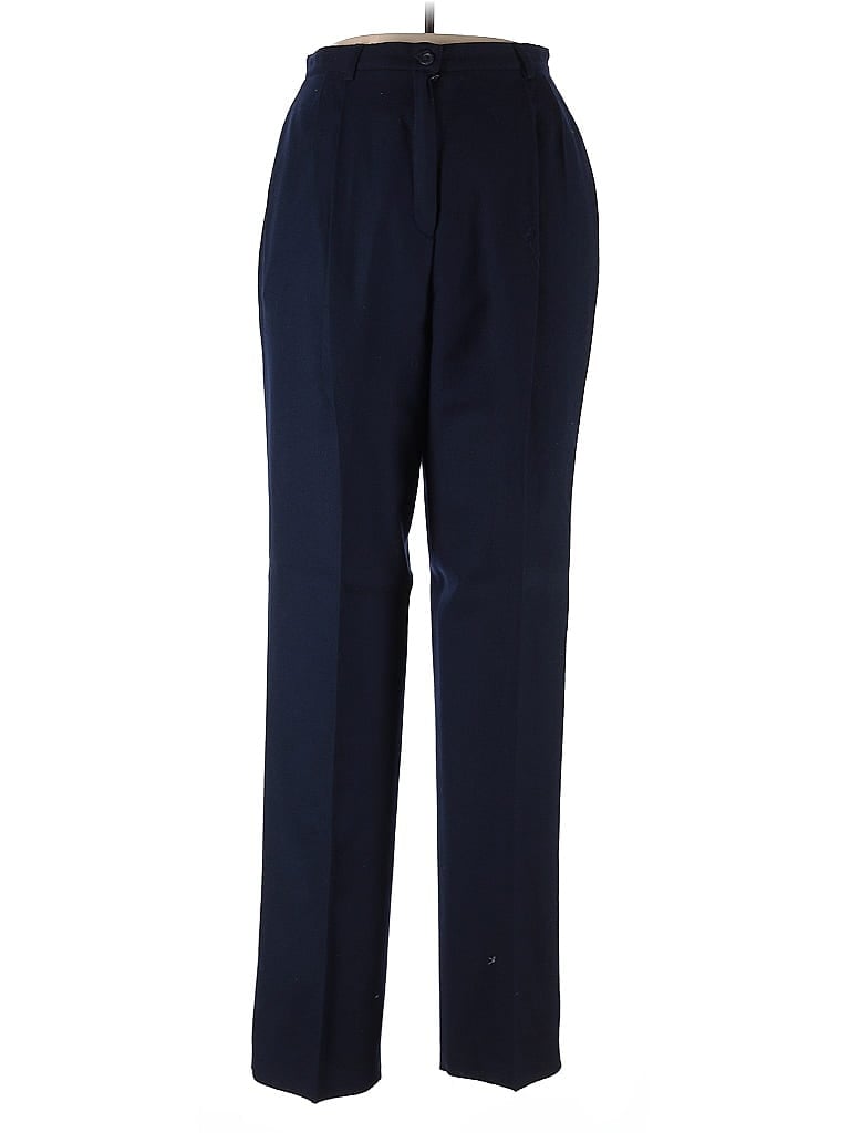 Pre-owned Lands' End Wool Pants In Blue