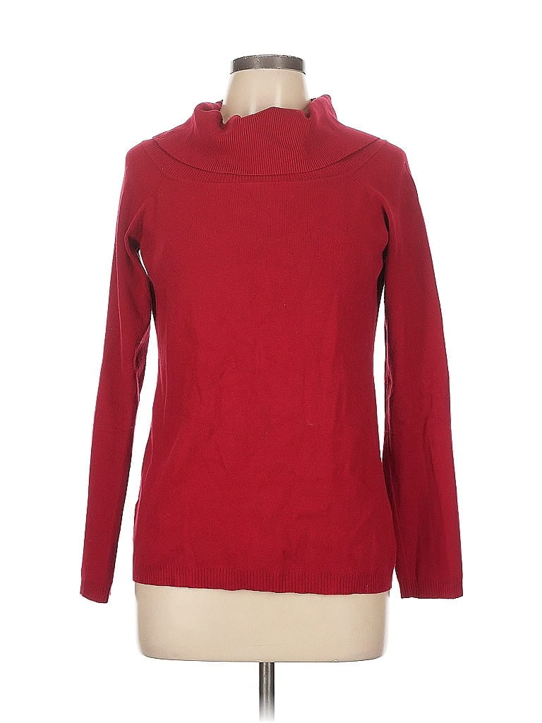 Pre-owned Ann Taylor Loft Turtleneck Sweater In Red