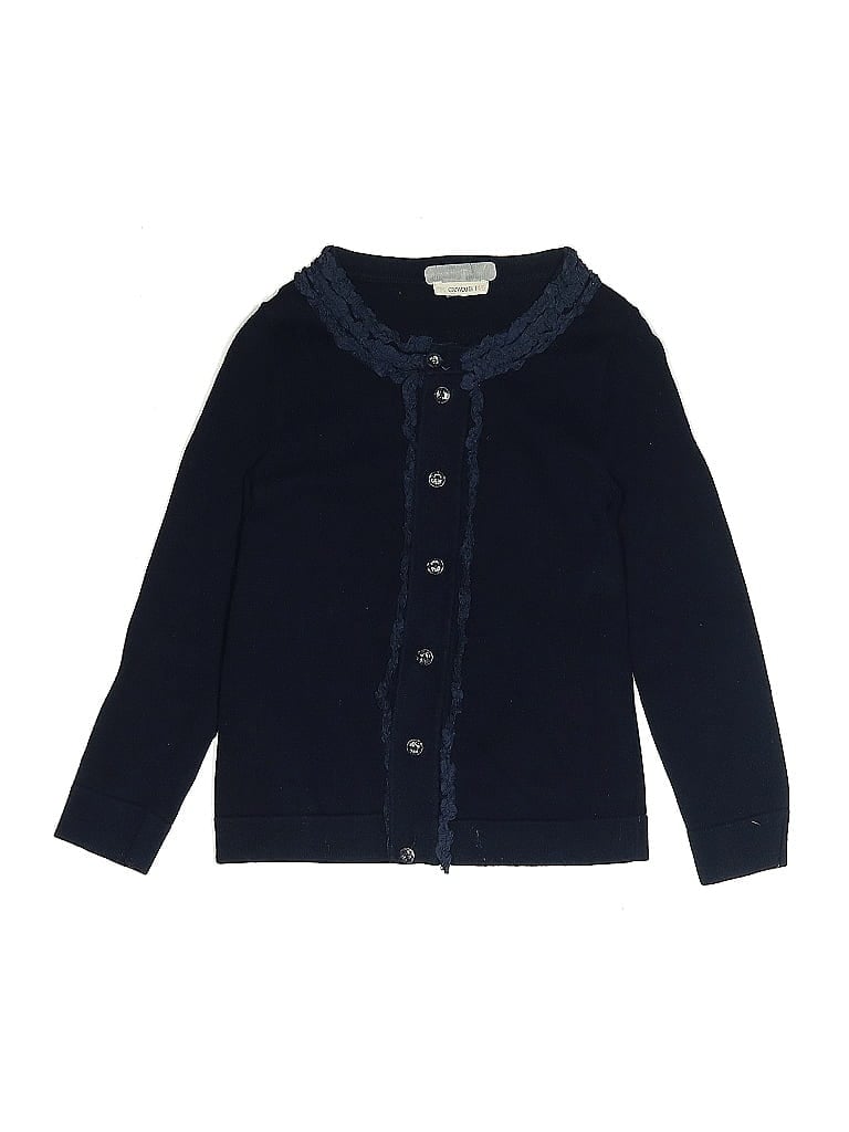 Pre-owned Crewcuts Kids' Cardigan Sweater In Blue