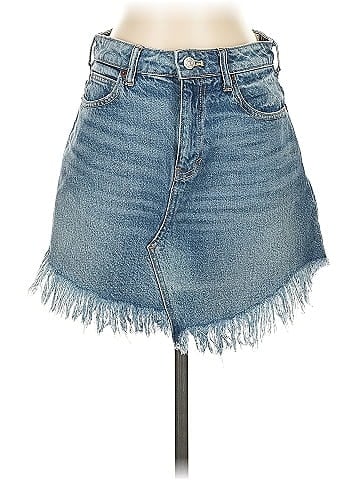 We the Free Denim Skirt (view 1)