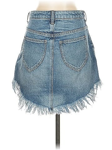 We the Free Denim Skirt (view 2)
