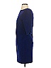 Ducks in a Row 100% Polyester Solid Blue Cocktail Dress Size S - photo 4