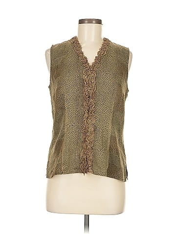 Robbie Bee Sleeveless Silk Top (view 1)