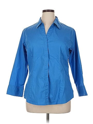 Riders by Lee 3/4 Sleeve Button-Down Shirt (view 1)