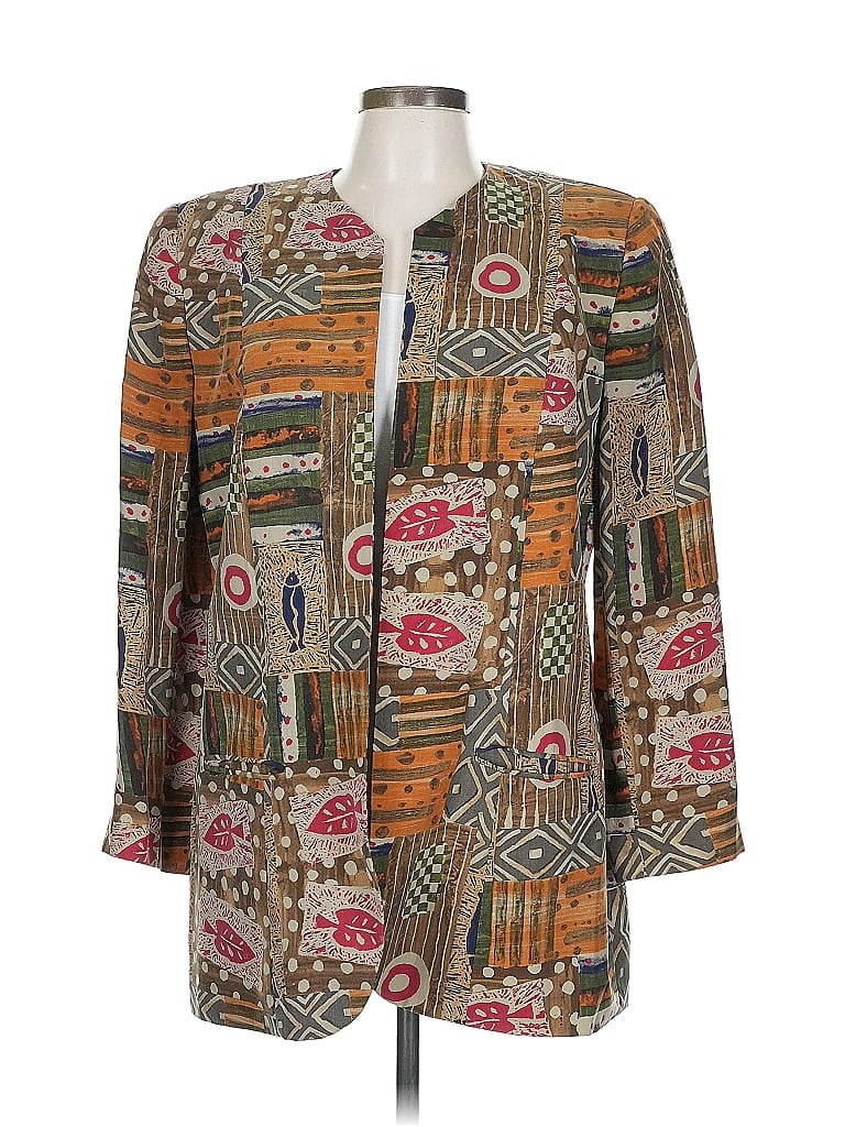 Pre-owned Doncaster Collection Blazer Jacket In Brown