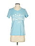 Assorted Brands 100% Polyester Teal Short Sleeve T-Shirt Size S - photo 1