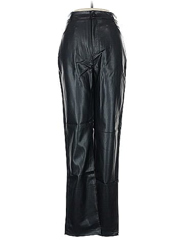 White Fox Faux Leather Pants (view 1)