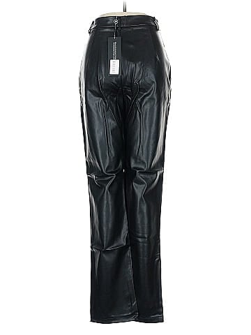 White Fox Faux Leather Pants (view 2)